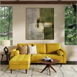 Pemberly Row Performance Velvet Reversible Sectional in Bronze