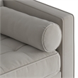 Pemberly Row Performance Velvet Reversible Sectional in Silver