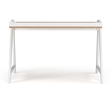Pemberly Row Mid-Century Contemporary Desk in Natural and White