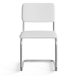 Pemberly Row Contemporary Fabric Side Chair (Set Of 2) in White