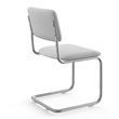 Pemberly Row Contemporary Fabric Side Chair (Set Of 2) in White