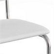 Pemberly Row Contemporary Fabric Side Chair (Set Of 2) in White