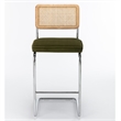 Pemberly Row Contemporary Bar Height Stools (Set of 2) in Olive