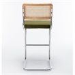 Pemberly Row Contemporary Bar Height Stools (Set of 2) in Olive