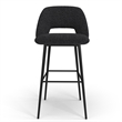 Pemberly Row Contemporary Bar Height Stools (Set of 2) in Black