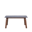 Pemberly Row Mid-Century Contemporary Dining Table in Walnut