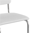 Pemberly Row Modern Fabric Bar Height Stool (Set of 2) in White