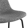 Pemberly Row Modern Boucle Bar Height Stools (Set of 2) in Gray