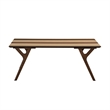 Pemberly Row Solid Wood Construction Coffee Table in Multicolor