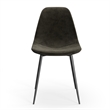 Pemberly Row Performance Velvet Side Chairs (Set of 2) in Smoke