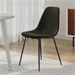 Pemberly Row Performance Velvet Side Chairs (Set of 2) in Smoke