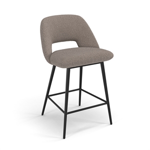 Pemberly Row Modern Counter Height Stools (Set of 2) in Gray