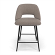 Pemberly Row Modern Counter Height Stools (Set of 2) in Gray