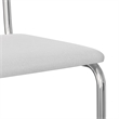 Pemberly Row Cane Back Fabric Side Chair (Set Of 2) in White