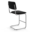 Pemberly Row Fabric Counter Height Stool (Set of 2) in Black