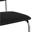 Pemberly Row Fabric Counter Height Stool (Set of 2) in Black