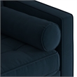 Pemberly Row Performance Velvet Reversible Sectional in Blue