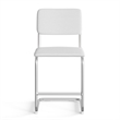 Pemberly Row Fabric Counter Height Stool (Set of 2) in White