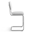Pemberly Row Fabric Counter Height Stool (Set of 2) in White