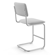 Pemberly Row Fabric Counter Height Stool (Set of 2) in White