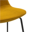 Pemberley Row Velvet Gold Counter Height Stools Rectangular Soft Upholstery 15