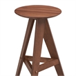 Pemberly Row Contemporary Bar Height Stools (Set of 2) in Walnut
