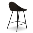 Pemberly Row Vegan Leather Counter Height Stools (Set of 2) in Tobacco