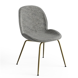 Pemberly Row Fabric Side Chairs with Gold Finished Metal Legs (Set of 2)