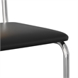 Pemberly Row Cane Back Fabric Side Chair (Set Of 2) in Black and Midnight
