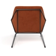 Pemberley Row Velvet Rust Accent Chair Rectangular Foam Padding Minimal Assembly