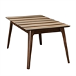 Pemberly Row Extendable Multi-Colored Tonal Striped Dining Table in Multicolor