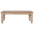 Pemberley Row Solid Mango Wood Natural Coffee Table Rectangular French-Country Design 18