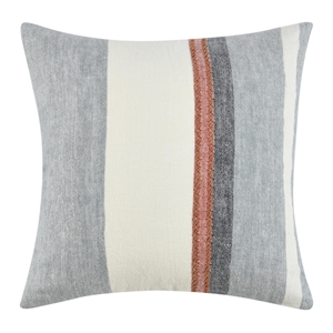Pemberly Row 22&quot Linen Blend Fabric Multi-Color Throw Pillow