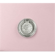 Pemberly Row Wood Vanity Set with Mirror and Stool in Pink Rose Gold Color