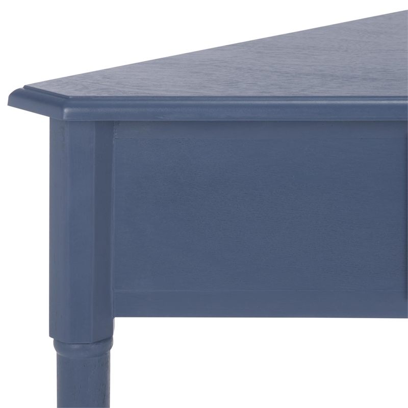 Pemberly Row Transitional Pine Corner Table in Bold Red