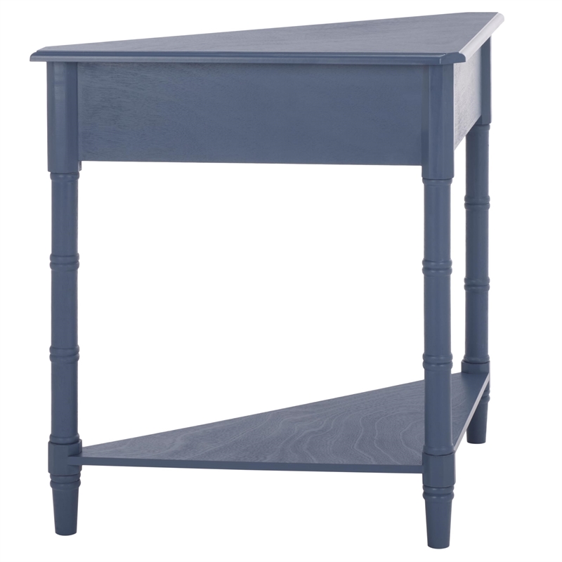 Pemberly Row Transitional Pine Corner Table in Bold Red