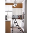 Pemberly Row Contemporary Three Step Max Steel Work Platform