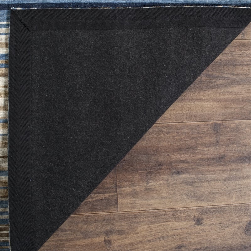 Pemberly Row Modern / Contemporary 6' x 9' Rug in Blue Finish