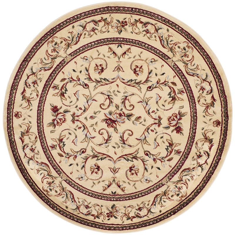 Pemberly Row Modern / Contemporary 10' Round Power Loomed Rug
