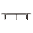 Pemberly Row Modern / Contemporary 14' Conference Table in Mocha
