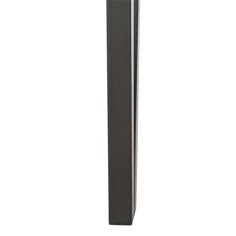 Pemberly Row Modern / Contemporary Dining Table in Gray and Black