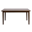 Pemberly Row Contemporary 6 Piece Wood Dining Set in Espresso
