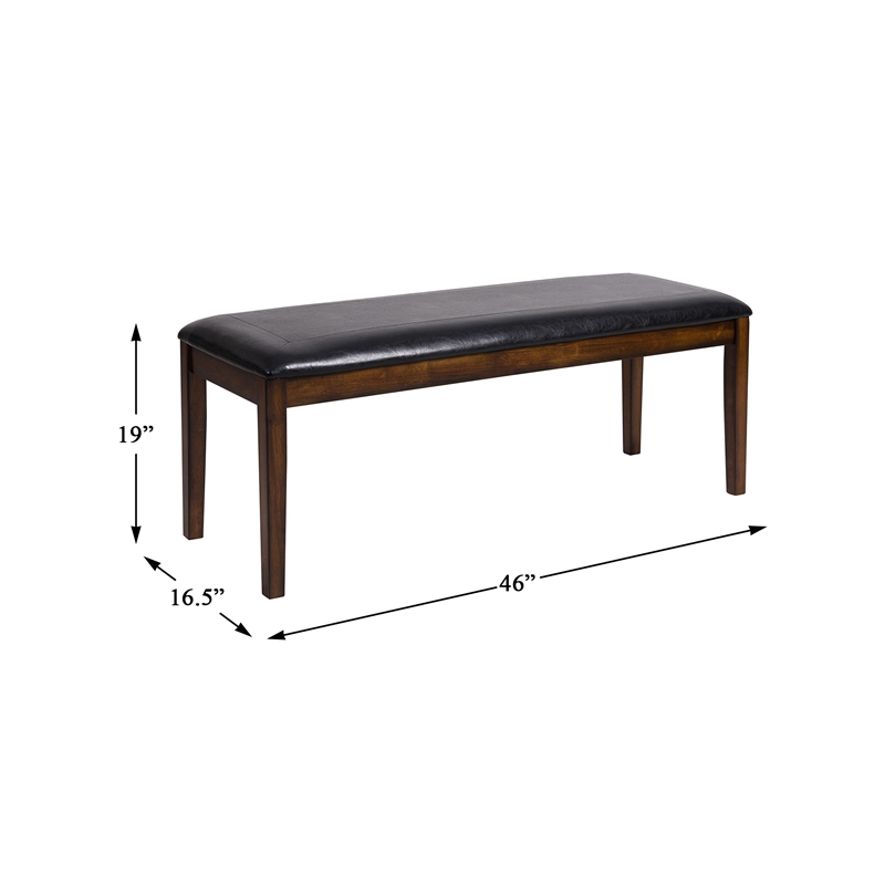 Pemberly Row Contemporary 6 Piece Wood Dining Set in Espresso