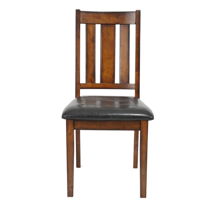 Pemberly Row Contemporary 6 Piece Wood Dining Set in Espresso