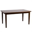 Pemberly Row Contemporary 6 Piece Wood Dining Set in Espresso