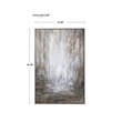 Pemberly Row Desert Rain Wood and Plastic Hand Painted Canvas in Multi-Color