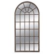 Pemberly Row Modern Leaner Mirror in Weathered Brown Polyurethane