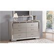 Pemberly Row Modern / Contemporary Dresser in Silver Champagne