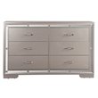 Pemberly Row Modern / Contemporary Dresser in Silver Champagne