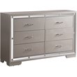 Pemberly Row Modern / Contemporary Dresser in Silver Champagne